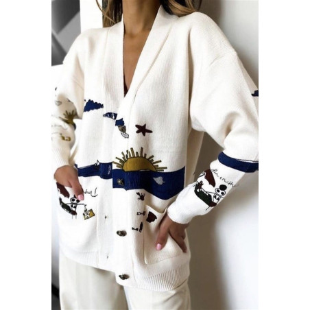 Resim Baskılı Tasarım Hırka