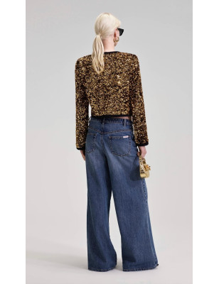 Gold Payetli Tasarım Ceket