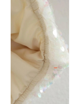 Payetli Bomber Ceket (Bej)