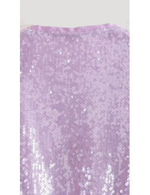 Payetli Bomber Ceket (Lila)