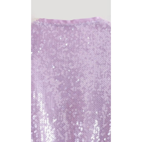 Payetli Bomber Ceket (Lila)