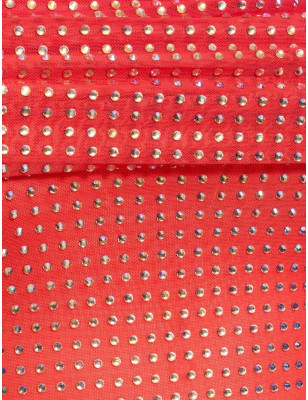 Kristal Taşlı Madonna Yaka Tasarım Midi Elbise