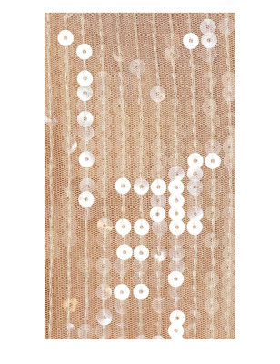 Gül Detaylı Beli Pencereli Payetli Tasarım Elbise