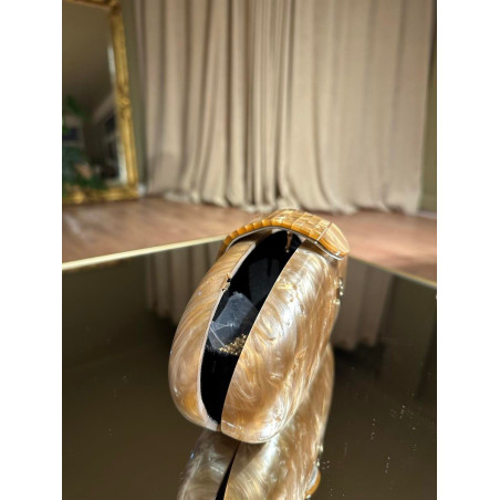 Deniz Kabuklu Sedefli Çanta (Bej)