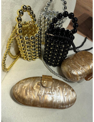 Deniz Kabuklu Sedefli Çanta (Bej)