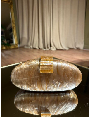 Deniz Kabuklu Sedefli Çanta (Bej)