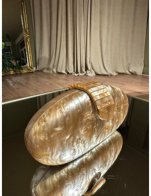 Deniz Kabuklu Sedefli Çanta (Bej)