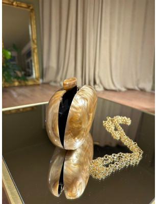 Deniz Kabuklu Sedefli Çanta (Bej)