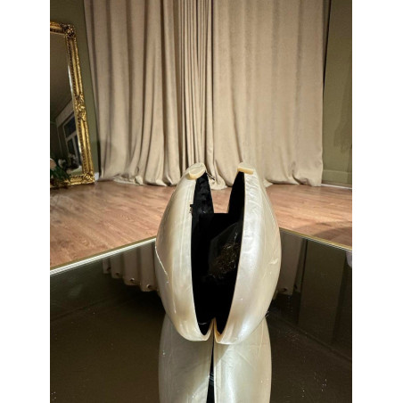 Deniz Kabuklu Sedefli Çanta (Krem)