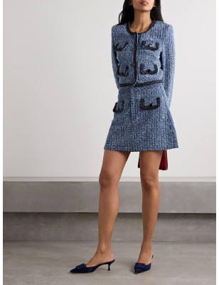 Cepli Tüvid Mavi Tasarım Ceket