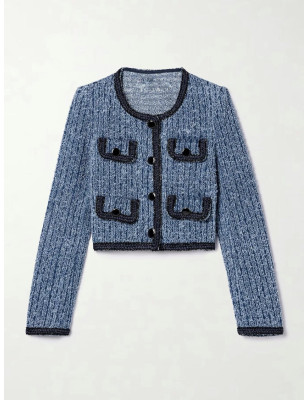 Cepli Tüvid Mavi Tasarım Ceket