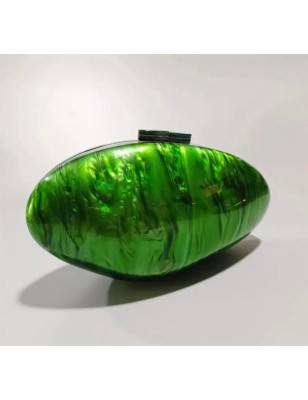 Deniz Kabuklu Sedefli Çanta (Yeşil)