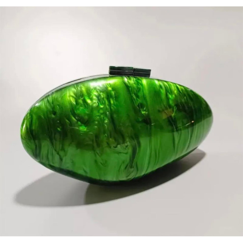 Deniz Kabuklu Sedefli Çanta (Yeşil)