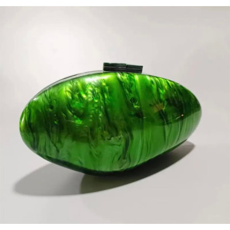 Deniz Kabuklu Sedefli Çanta (Yeşil)