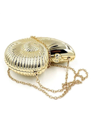 Gold Seashell Bag