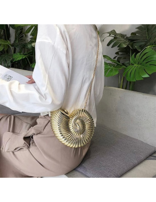 Gold Seashell Bag