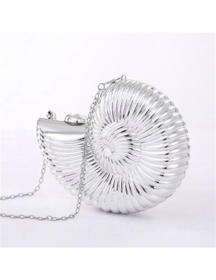 Silver Seashell Bag