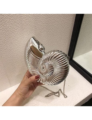 Silver Seashell Bag