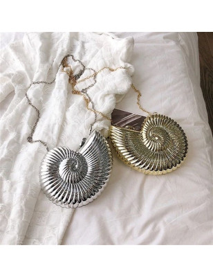Silver Seashell Bag
