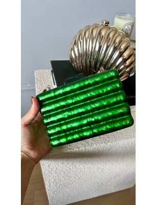 Yeşil Akrilik Clutch