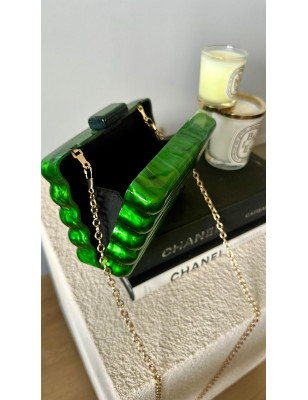 Yeşil Akrilik Clutch