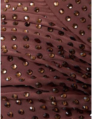 Kristal Taş Detaylı Pencereli Premium Mayokini